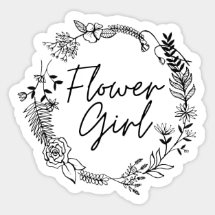 Flower Girl Sticker